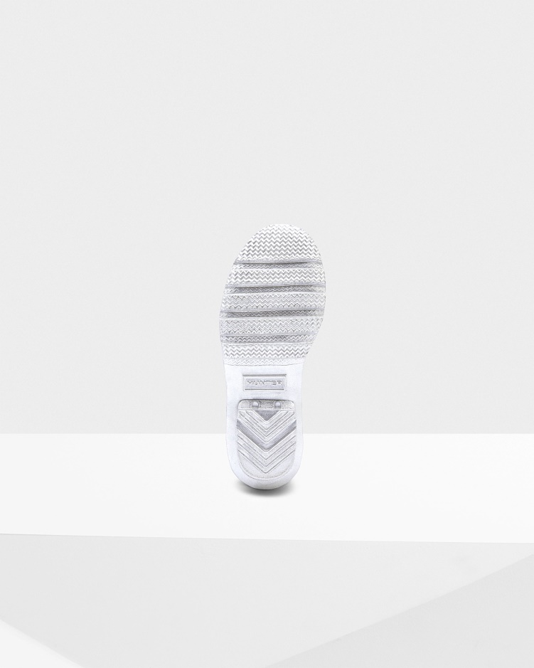 Hunter Big Kids (5-11 Jaar) Metallic Regenlaarzen Zilver