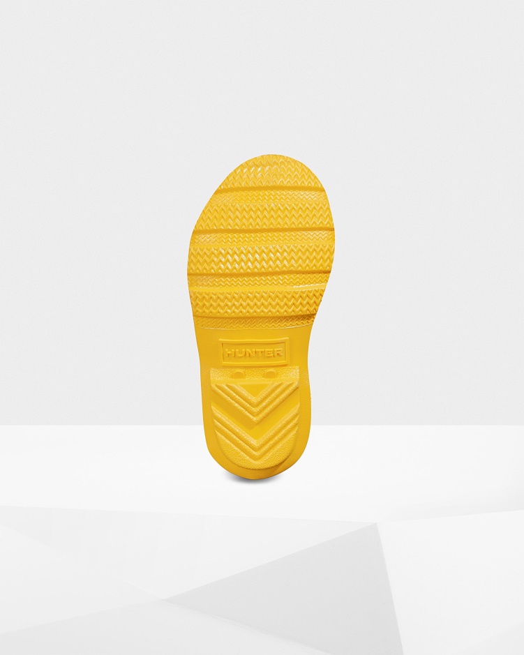 Hunter Original Little Kids (2-6 Jaar) Glanzende Regenlaarzen Geel