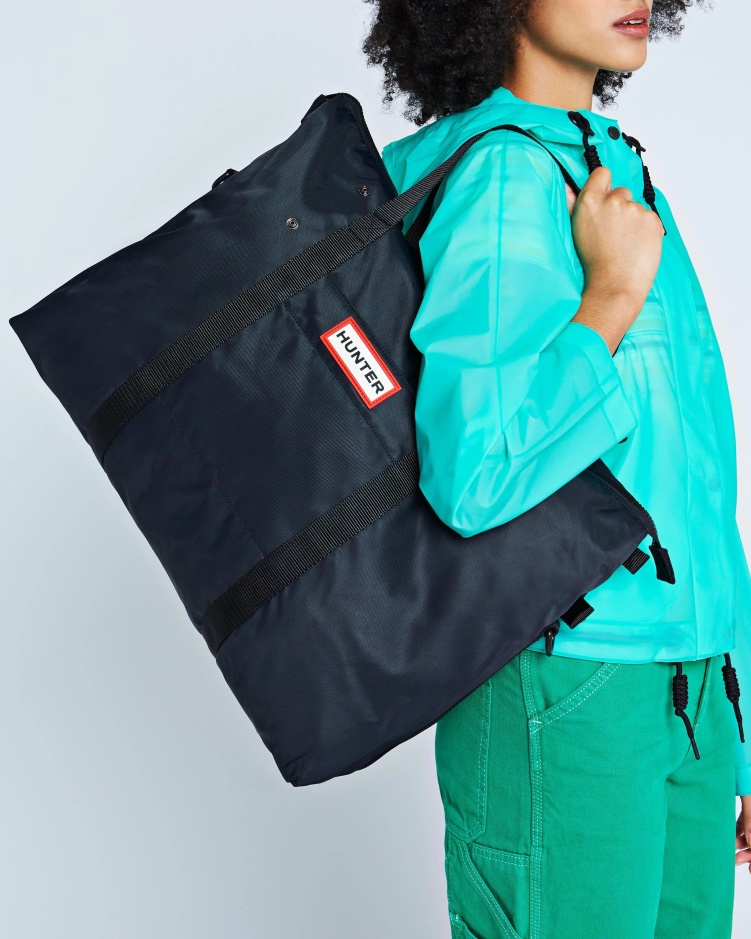Hunter Nylon Weekendtas Zwart