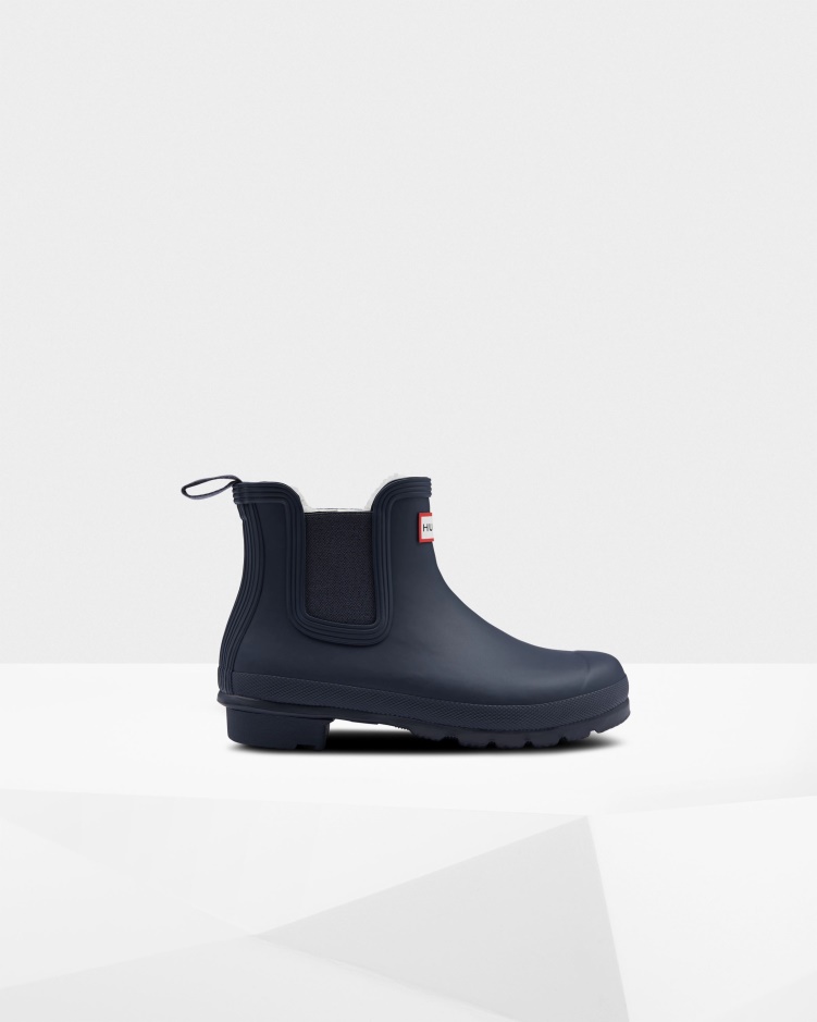 Hunter Geïsoleerde Chelsea Boots Voor Dames Marineblauw