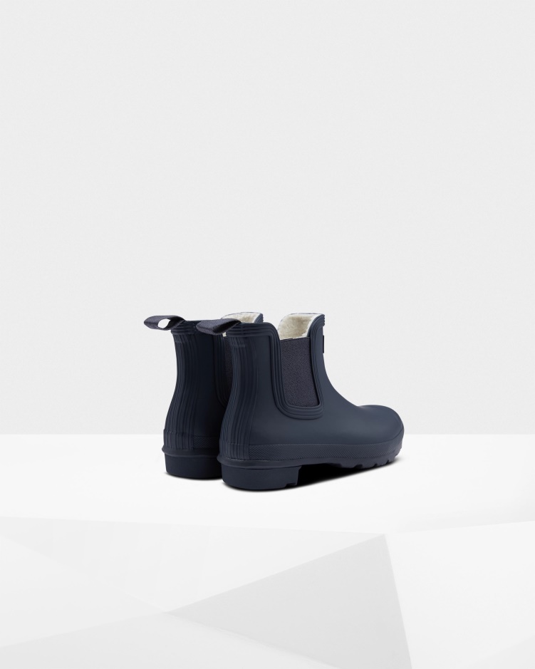 Hunter Geïsoleerde Chelsea Boots Voor Dames Marineblauw