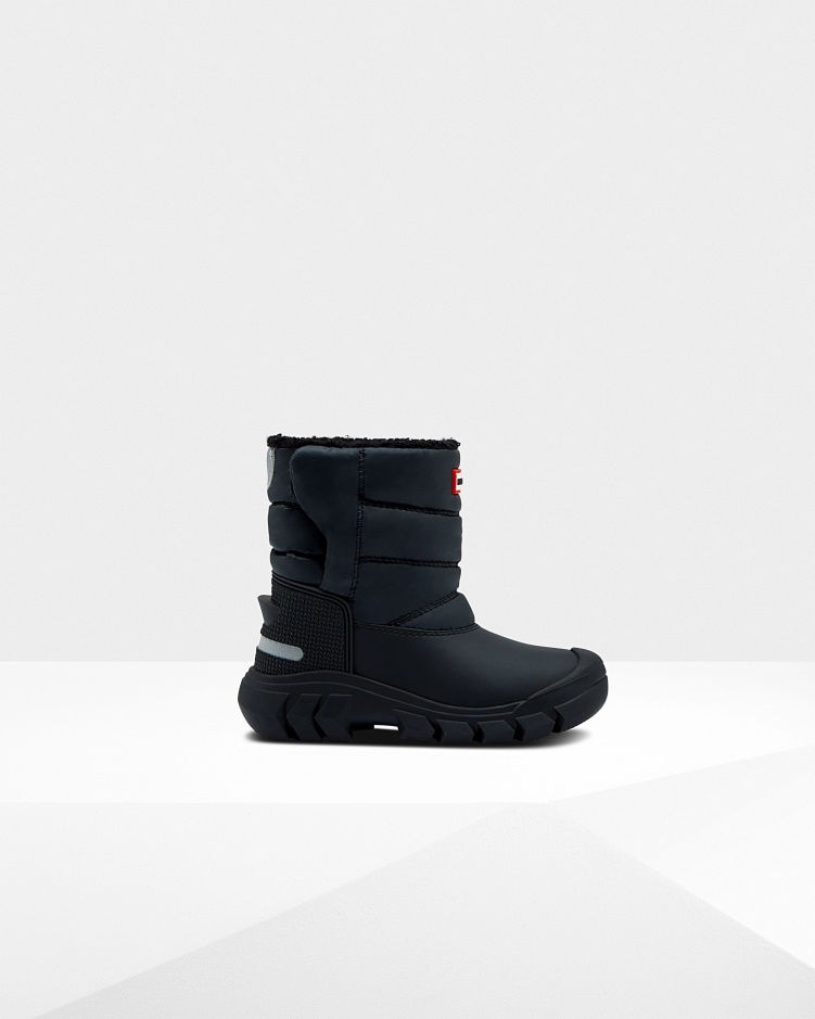 Hunter Little Kids (18 Maanden-6 Jaar) Geïsoleerde Snowboots Zwart