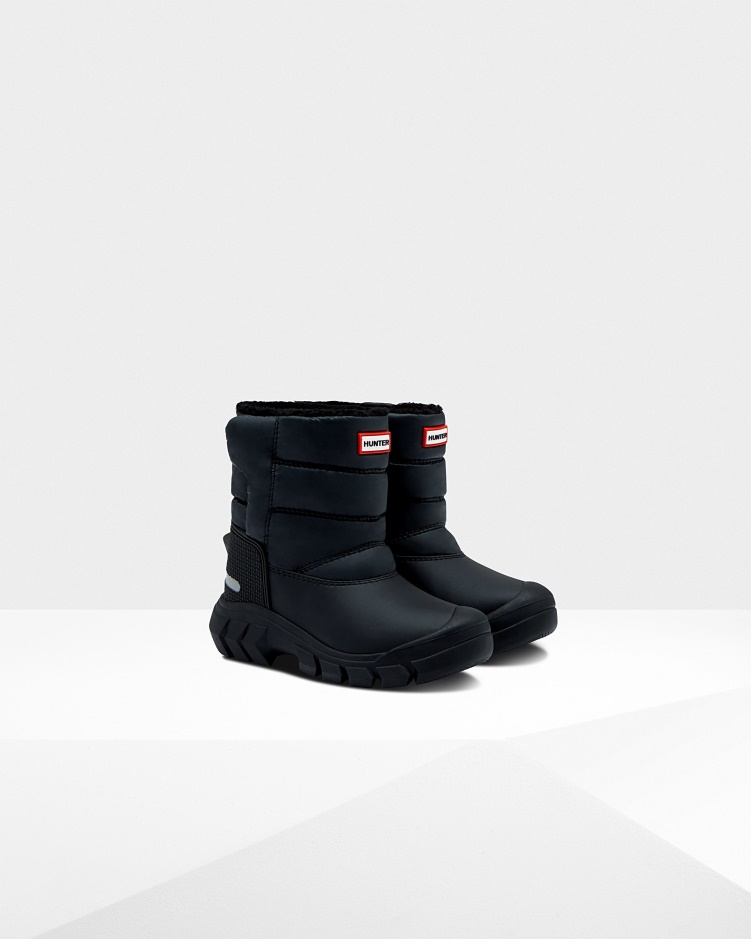 Hunter Little Kids (18 Maanden-6 Jaar) Geïsoleerde Snowboots Zwart