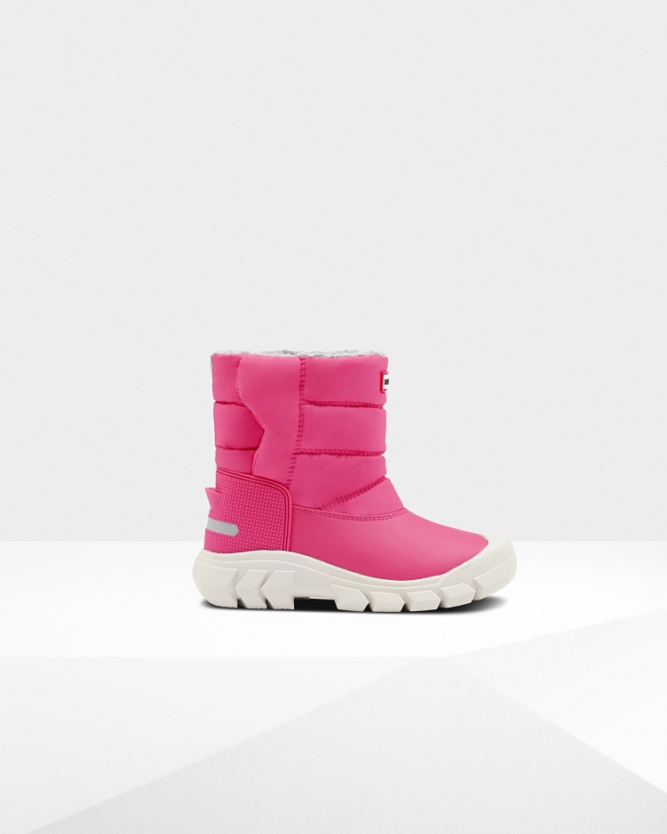 Hunter Big Kids (5-10 Jaar) Geïsoleerde Snowboots Felroze
