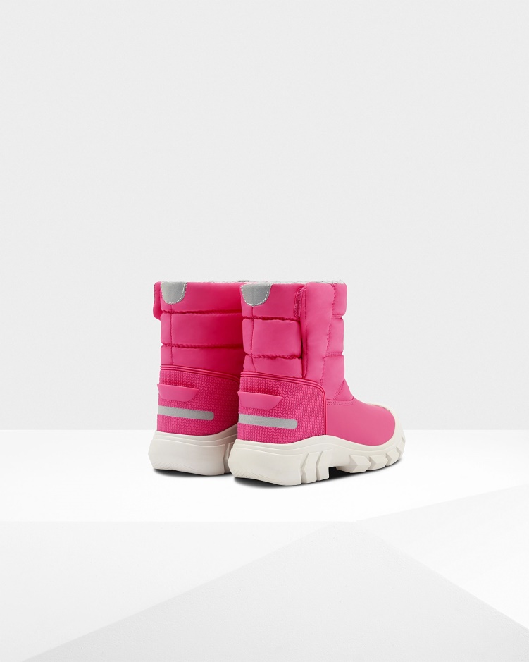 Hunter Big Kids (5-10 Jaar) Geïsoleerde Snowboots Felroze