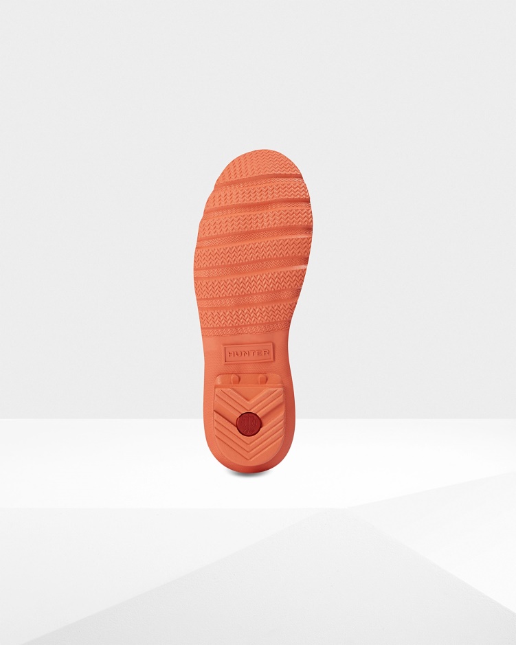 Hunter Dames Nebula Korte Regenlaarzen Alpine Poppy Oranje