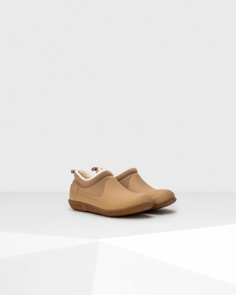 Hunter Geïsoleerde Veganistische Shearling-schoen Voor Dames Tawny Brown