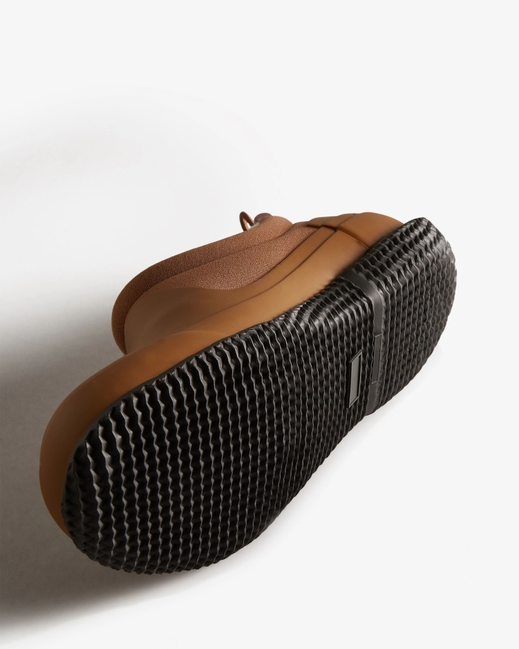 Hunter Geïsoleerde Vegan Shearling Damesschoen Struikgewas Bruin