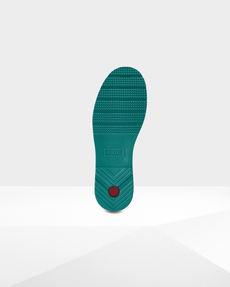 Hunter Play Korte Nebula Regenlaarzen Voor Dames Blauw Spar