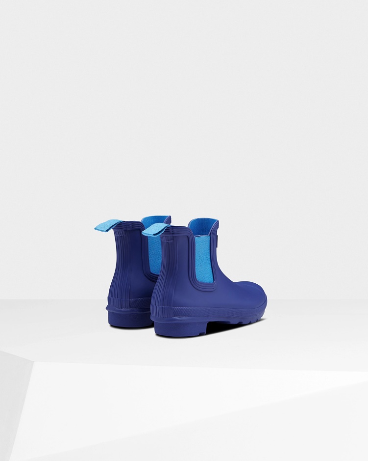 Hunter Originele Chelsea Boots Voor Dames Bitter Indigo-polair Blauw