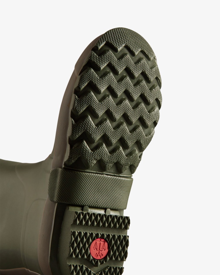 Hunter Heren Tuinman Regenlaarzen Donker Olijf-klei