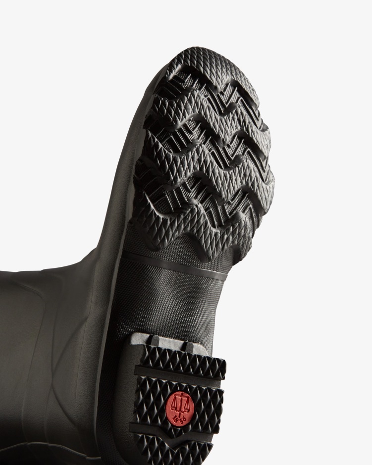 Huntress Dames Regenlaarzen Met Wijde Pijpen Hunter Zwart