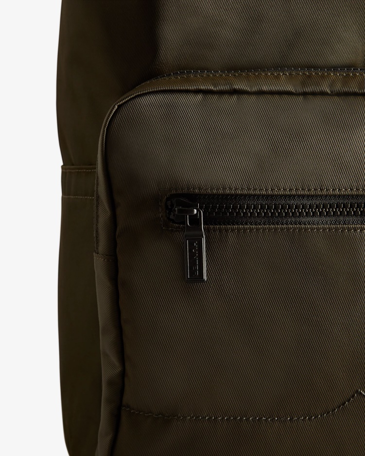 Hunter Nylon Pioneer Top Clip Rugzak Donker Olijfgroen