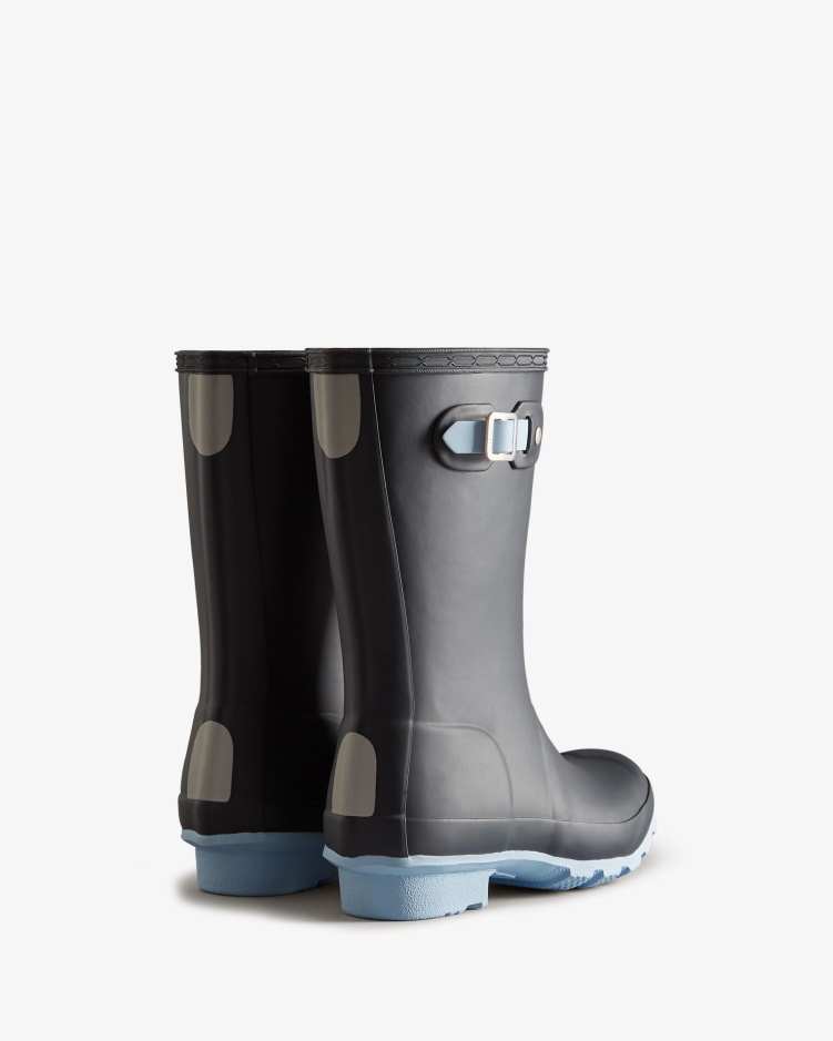 Hunter Big Kids (5-11 Jaar) Geïsoleerde Regenlaarzen Marineblauw Frost