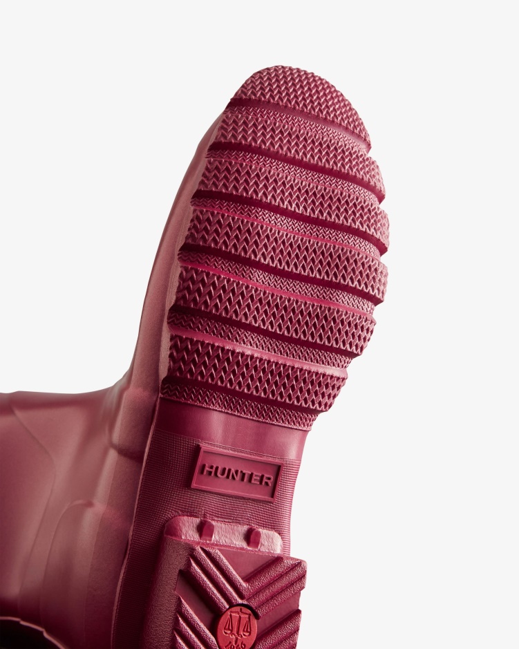 Hunter Nebula Korte Regenlaarzen Voor Dames Hayes Bordeaux