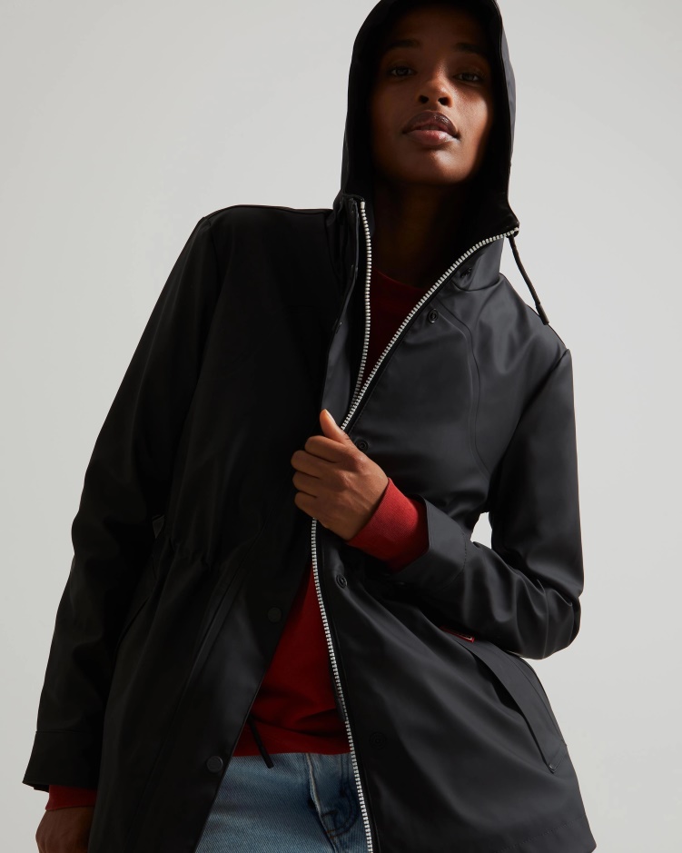 Hunter Lichtgewicht Waterdichte Damesjas Zwart