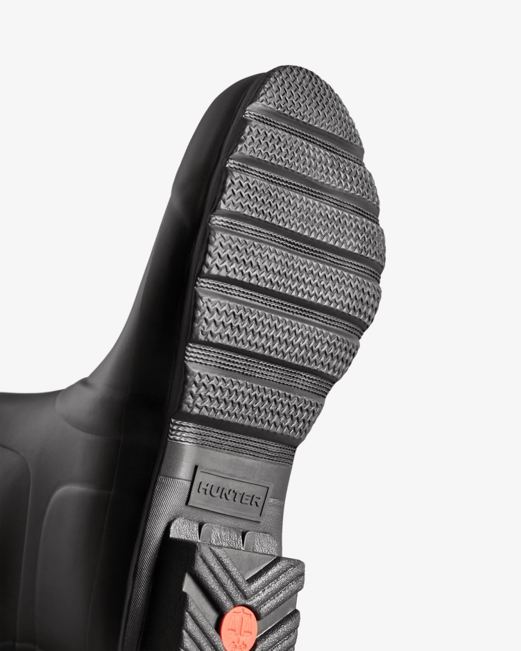 Hunter Lange Regenlaarzen Met Brede Pasvorm Voor Dames Zwart