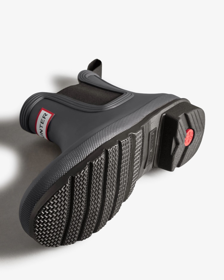 Hunter Originele Two Tone Chelsea Boots Voor Dames Zwart Ijszwart