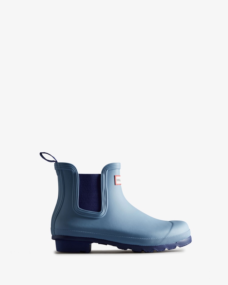 Hunter Originele Chelsea Boots Dames Bouvet Blauw-balder Blauw