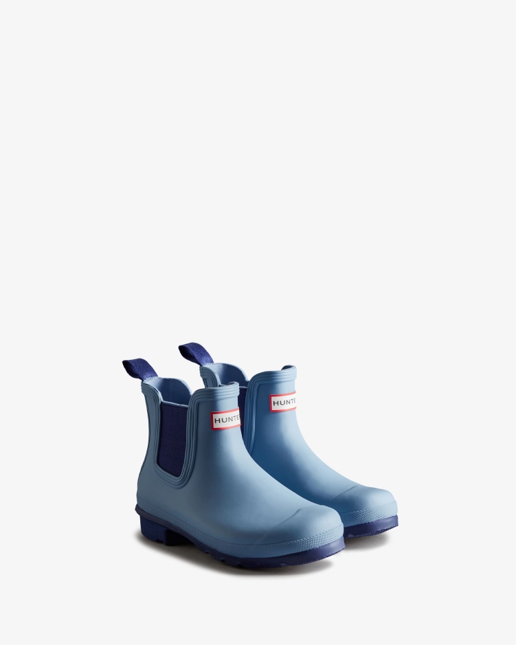 Hunter Originele Chelsea Boots Dames Bouvet Blauw-balder Blauw