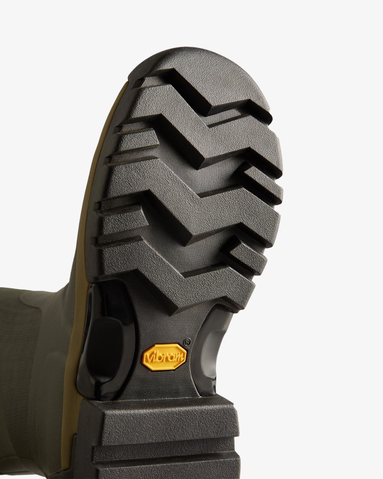 Hunter Balmoral Field Hybride Lange Regenlaarzen Dames Donker Olijfgroen