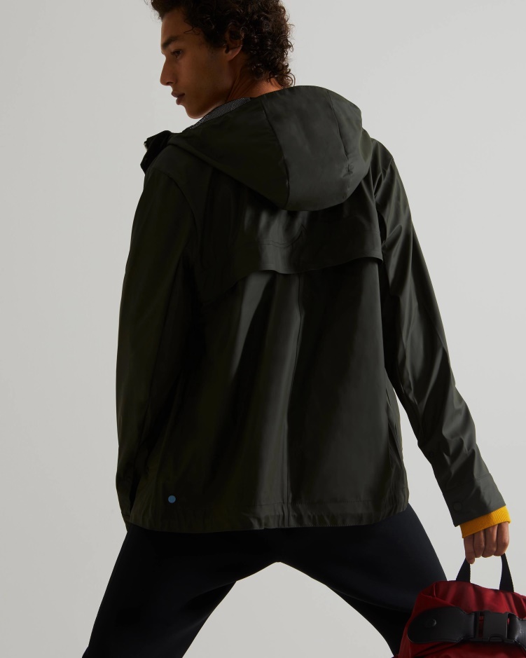 Hunter Lichtgewicht Waterdichte Herenjas Donker Olijfgroen