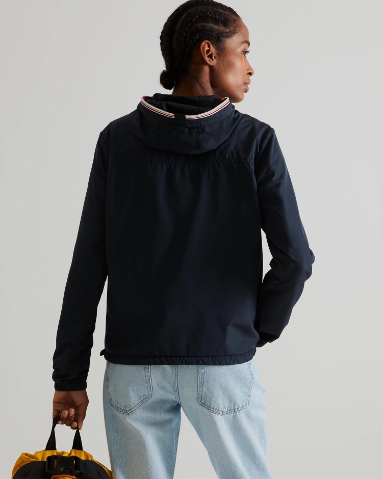 Hunter Gerecycled Lichtgewicht Opvouwbaar Damesjack Navy