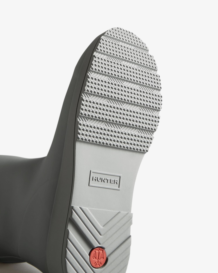 Hunter Geïsoleerde Lange Regenlaarzen Voor Dames, Toendra Grijs