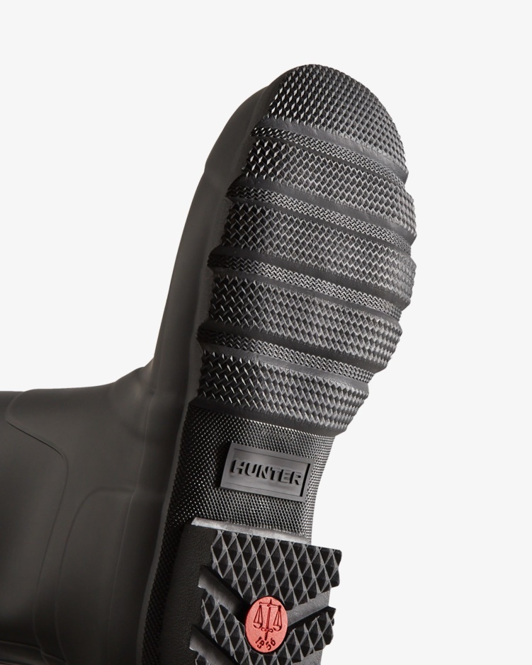 Hunter Heren Originele Korte Regenlaarzen Zwart