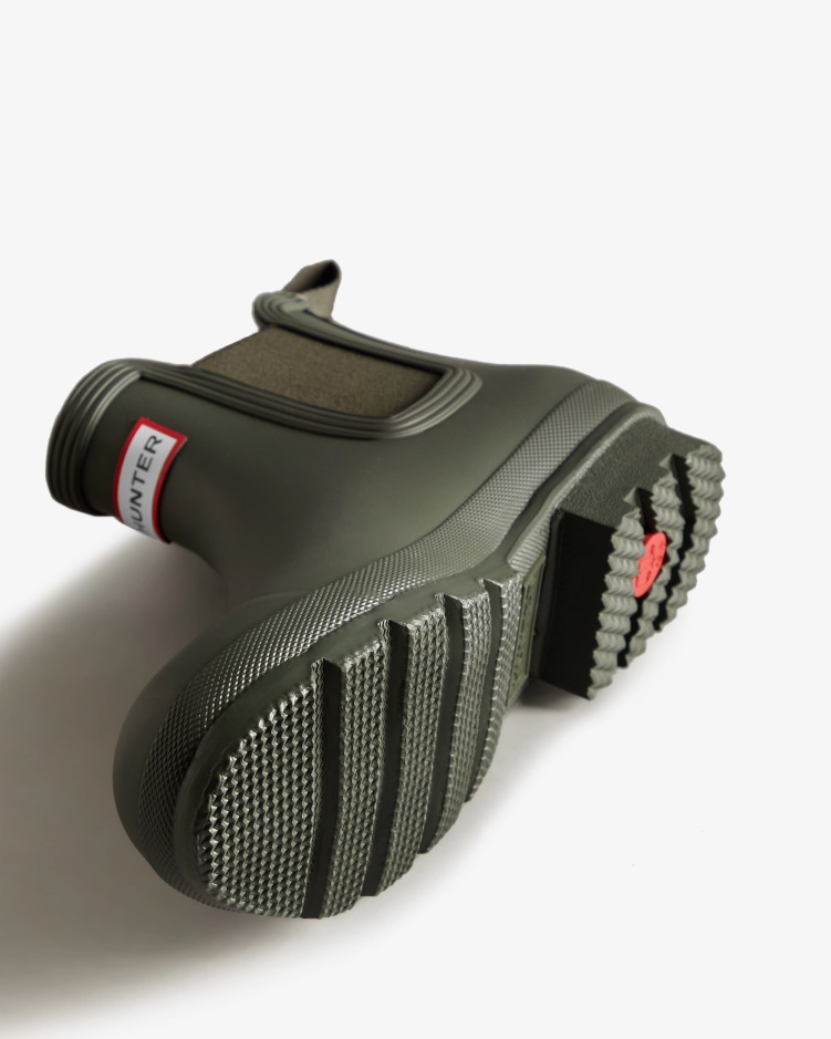 Hunter Originele Chelsea Boots Heren Donker Olijfgroen