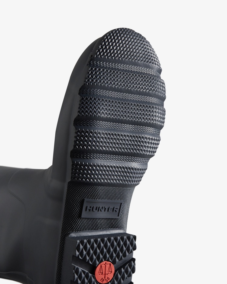 Hunter Heren Lange, Verstelbare Regenlaarzen Navy