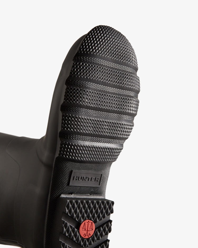 Hunter Lange Geïsoleerde Regenlaarzen Voor Heren Zwart