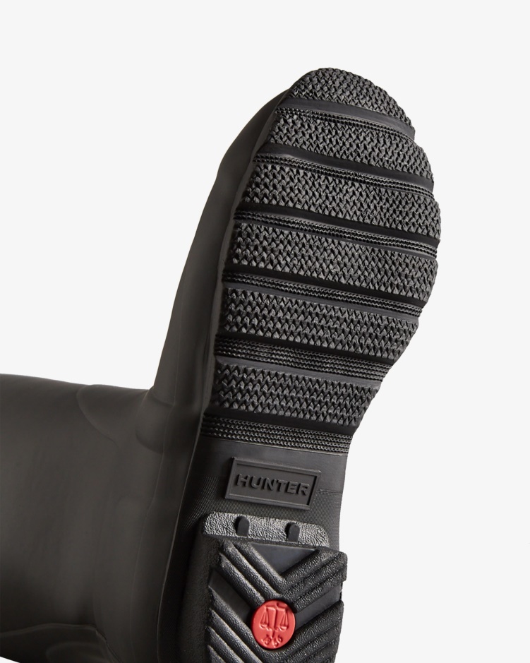 Hunter Lange Geïsoleerde Regenlaarzen Voor Dames Zwart