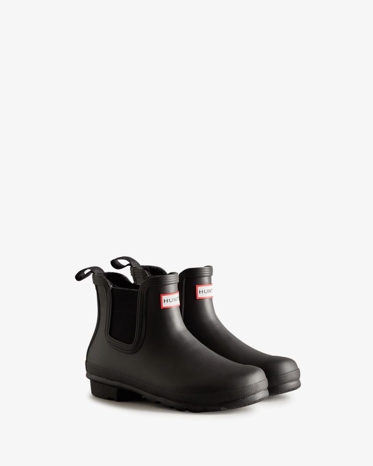 Hunter Geïsoleerde Chelsea Boots Voor Dames Zwart