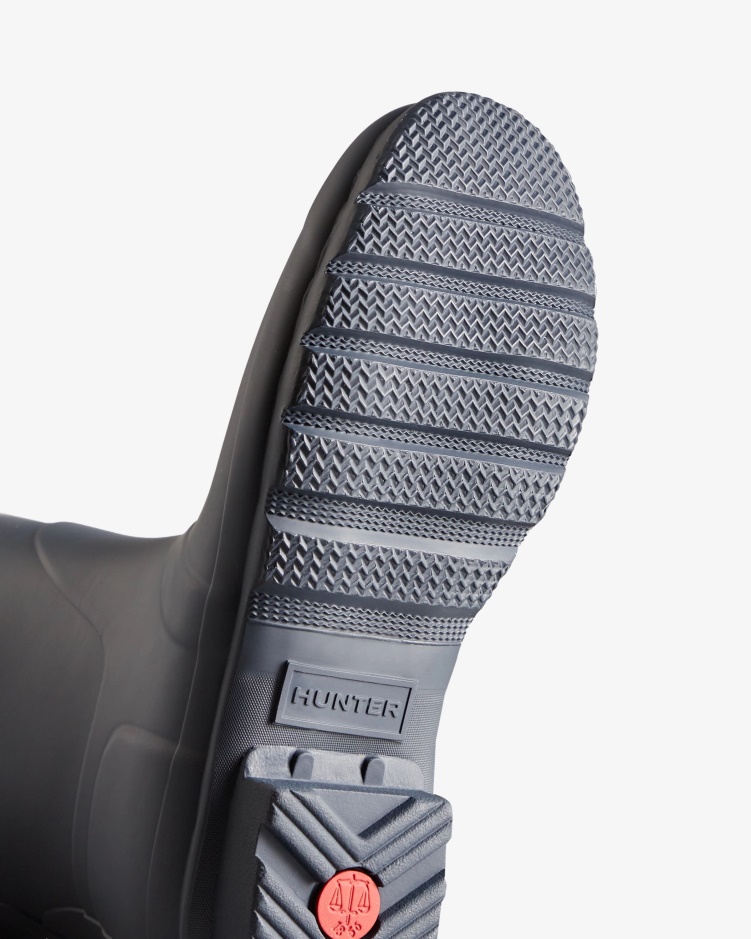 Hunter Verstelbare Damesregenlaarzen Met Korte Rug Navy