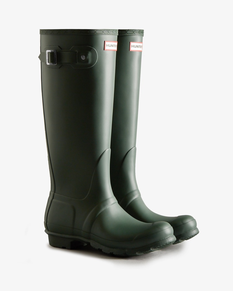 Hunter Originele Hoge Regenlaarzen Voor Dames Hunter Groen