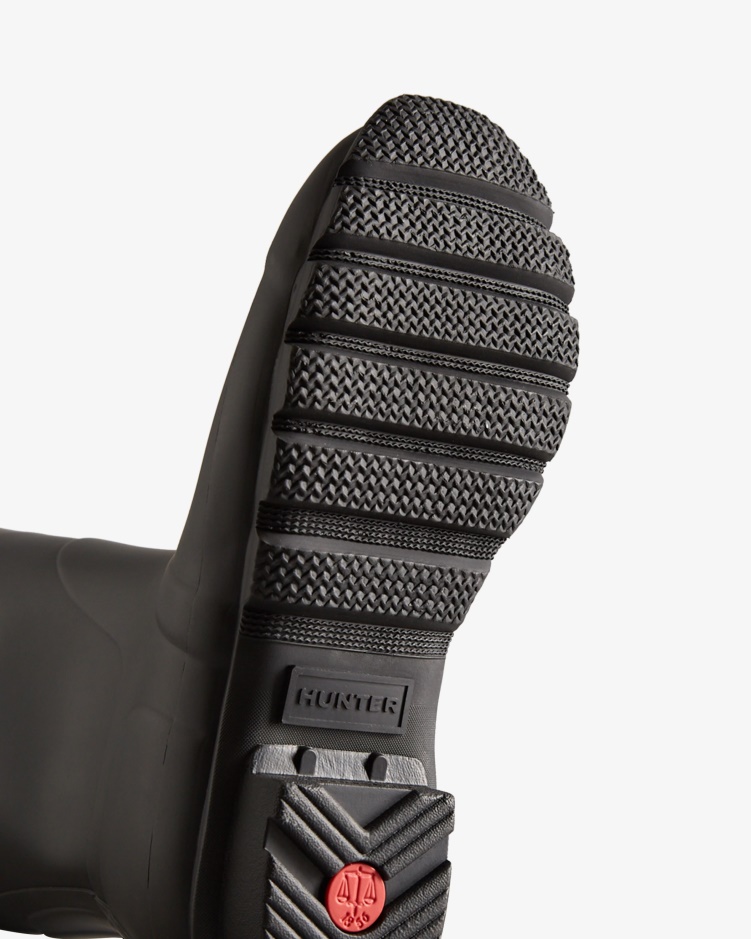 Hunter Lange Verstelbare Regenlaarzen Voor Dames Zwart