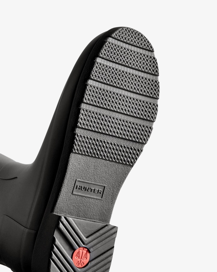 Hunter Verfijnde Lange Regenlaarzen Voor Dames Zwart