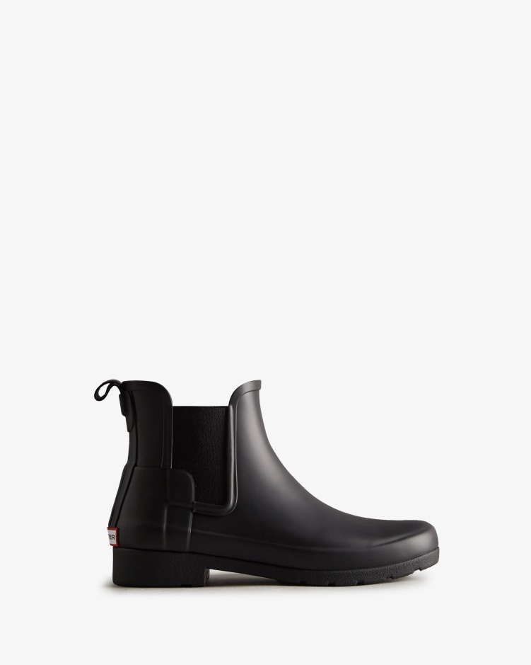 Hunter Verfijnde Slim Fit Chelsea Boots Voor Dames Zwart