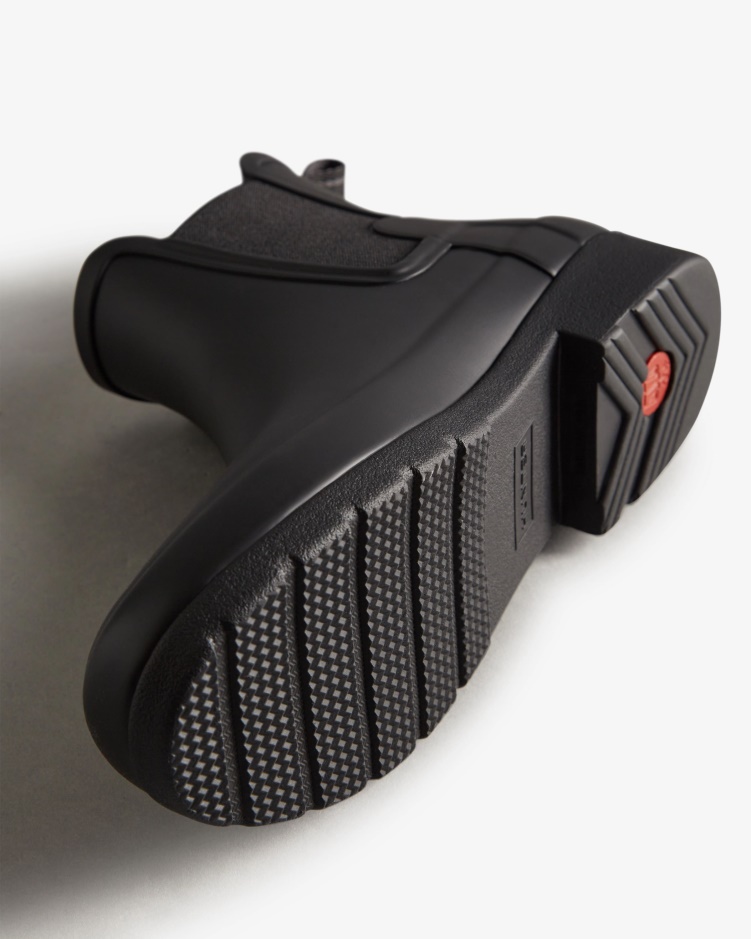 Hunter Verfijnde Slim Fit Chelsea Boots Voor Dames Zwart