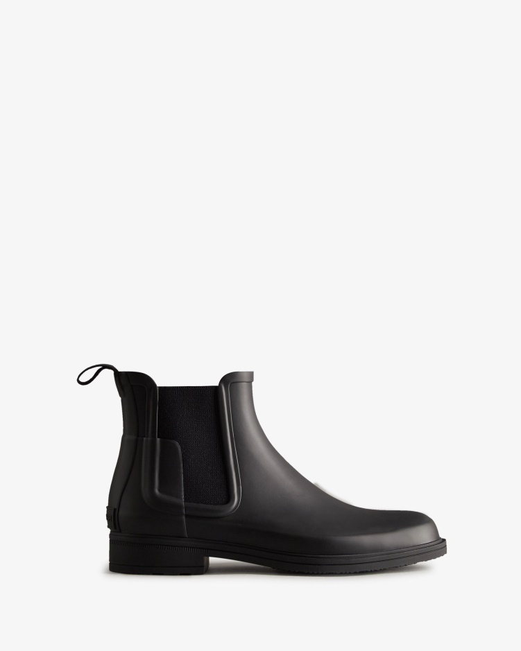 Hunter Verfijnde Slim Fit Chelsea Boots Voor Heren Zwart
