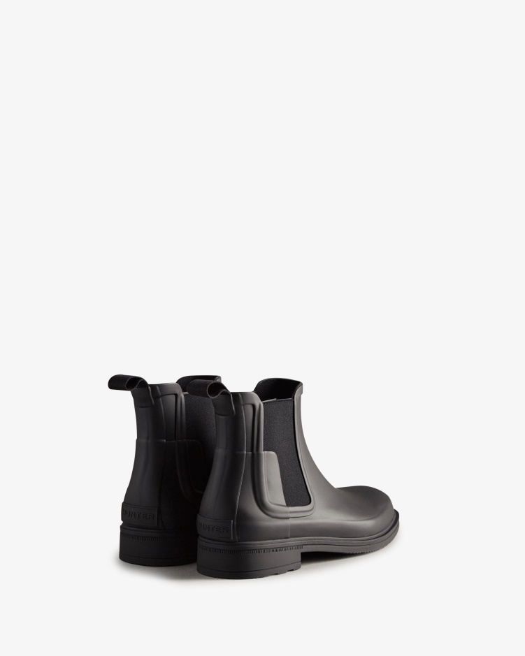 Hunter Verfijnde Slim Fit Chelsea Boots Voor Heren Zwart