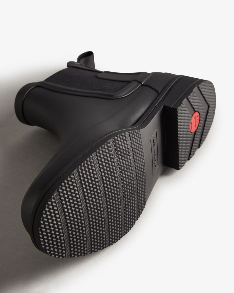 Hunter Verfijnde Slim Fit Chelsea Boots Voor Heren Zwart