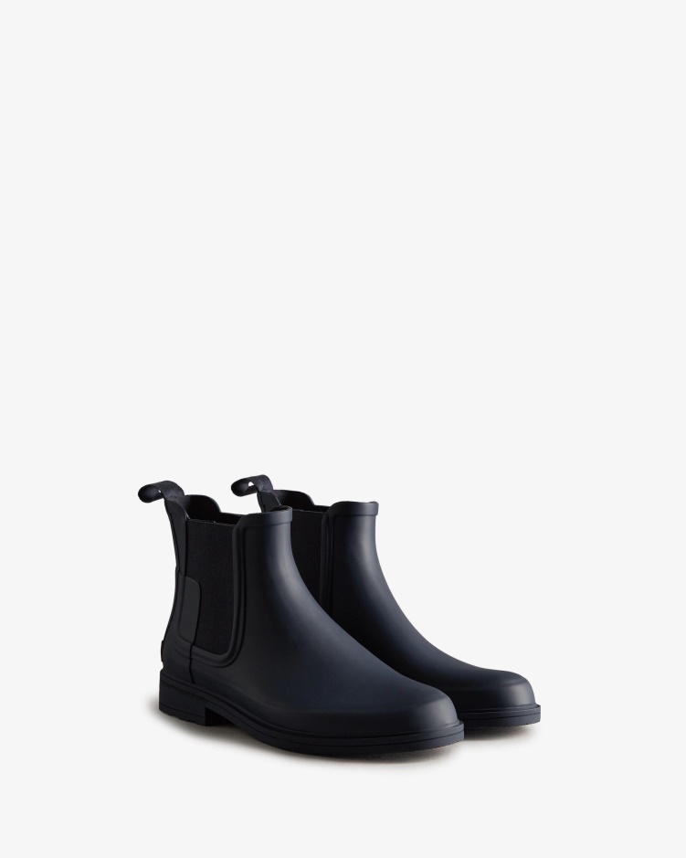 Hunter Verfijnde Slim-fit Chelsea Boots Voor Heren Marineblauw