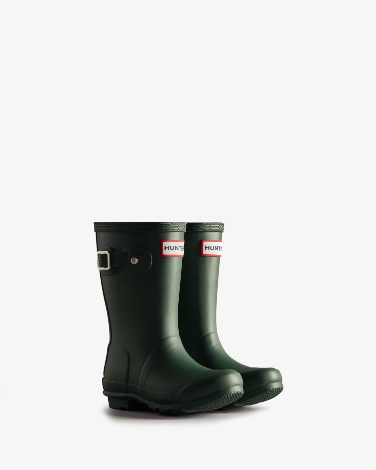 Hunter Original Little Kids (2-6 Jaar) Regenlaarzen Hunter Green