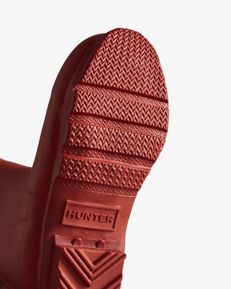 Hunter Original Little Kids (2-6 Jaar) Regenlaarzen Militair Rood