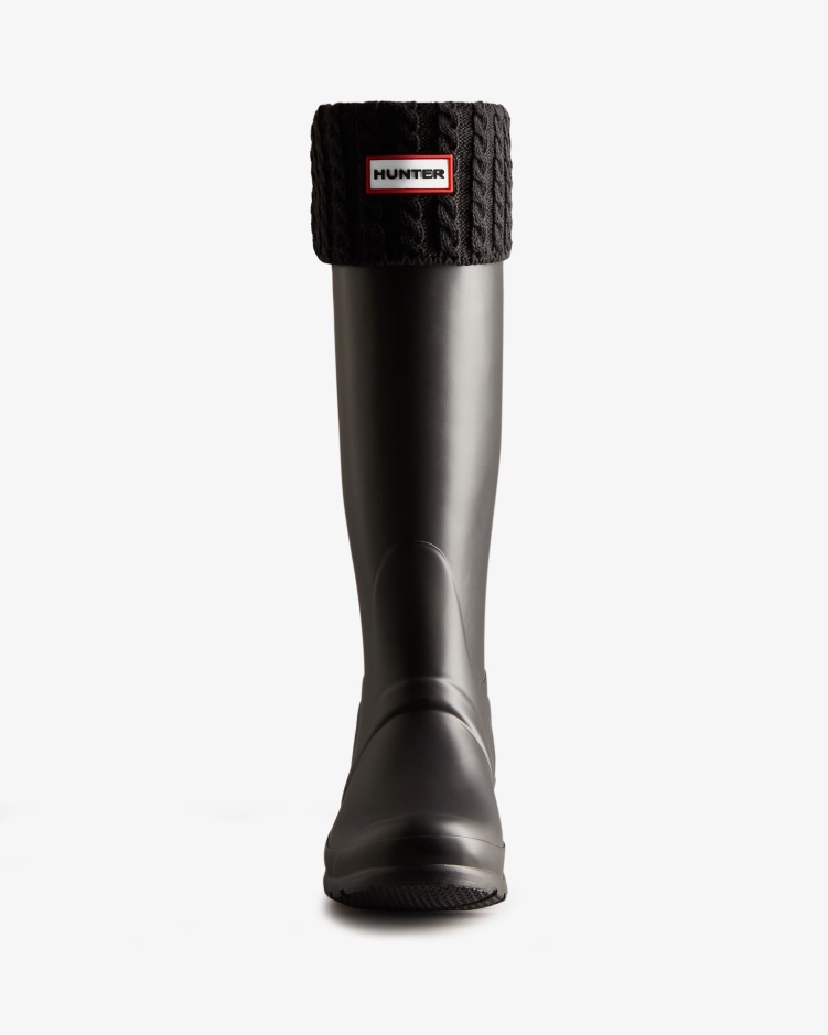 Hunter Gerecyclede Mini-kabel Gebreide Lange Laarssokken Met Manchet