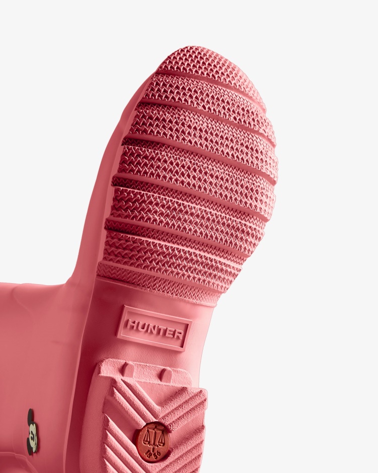 Hunter Hoge Disney Regenlaarzen Voor Dames Roze Rilling