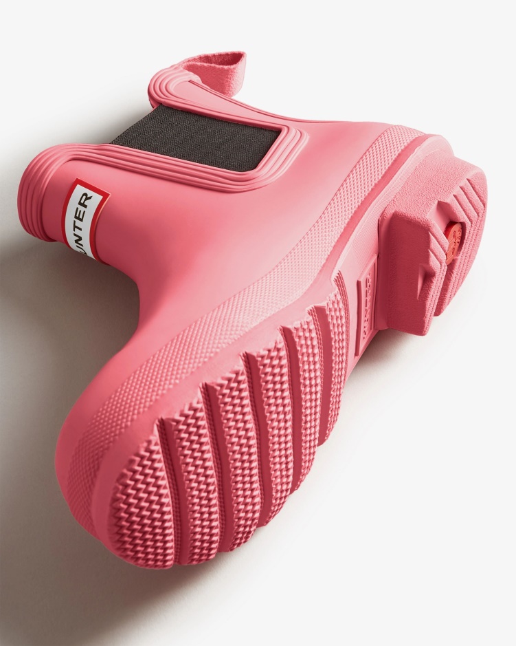 Hunter Disney Chelsea Boots Voor Dames Roze Rilling