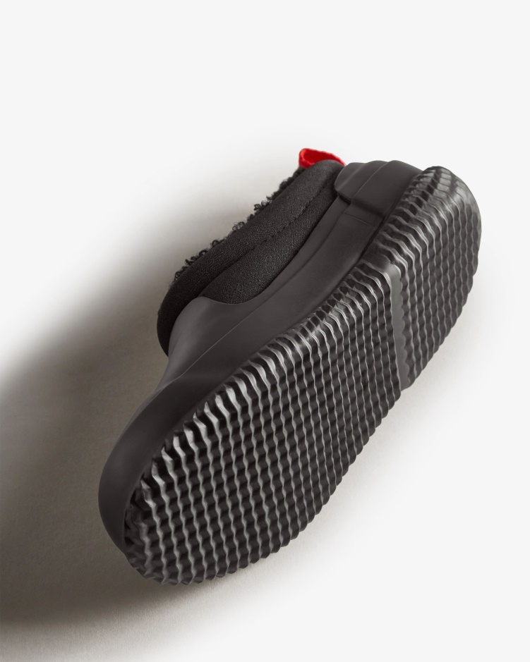 Hunter Big Kids (5-10 Jaar) Geïsoleerde Vegan Shearling Schoen Zwart